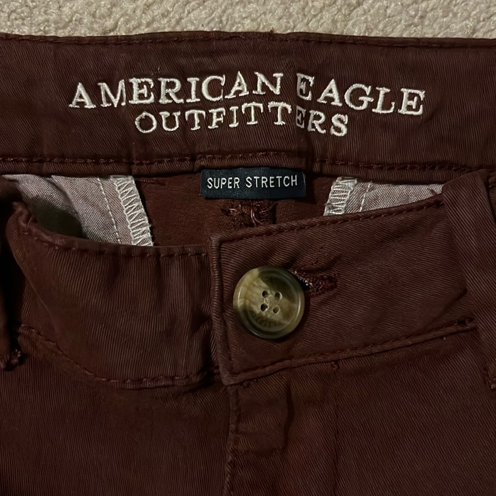 American Eagle Super Stretch Midi Shorts sz 8 - Picture 2 of 5